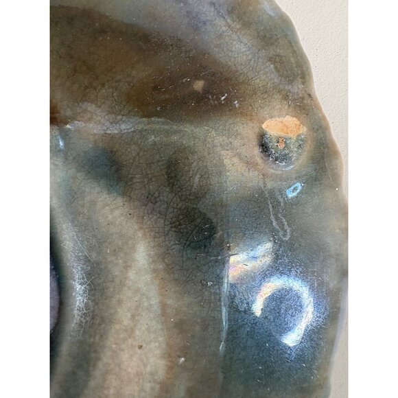 Antique Etruscan Majolica Seaweed Shell Design Plate 6” Collector Gift NOTE Holi - Picture 14 of 16